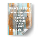 Reglas De Playa I - Nall & Skip | Cuadro decorativo de Canvas Lab
