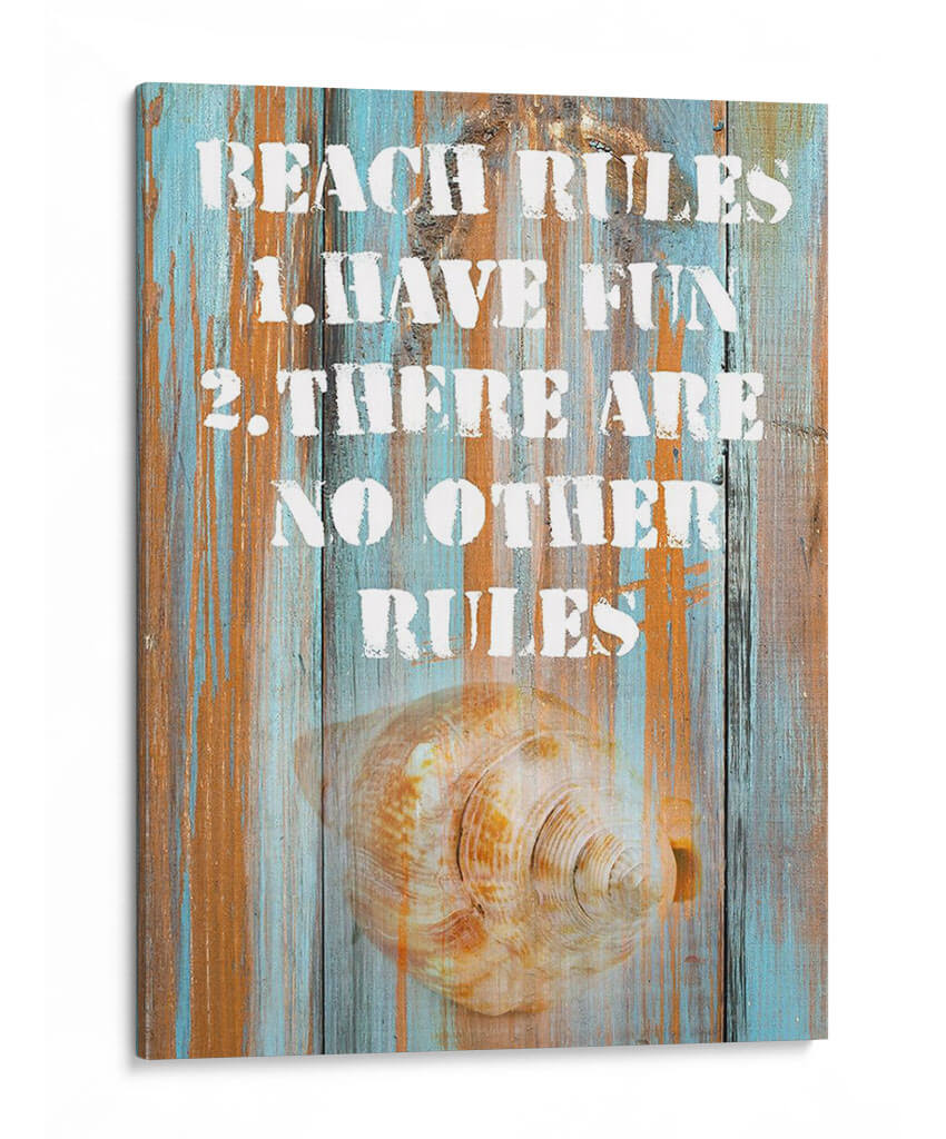 Reglas De Playa Ii - Nall & Skip | Cuadro decorativo de Canvas Lab