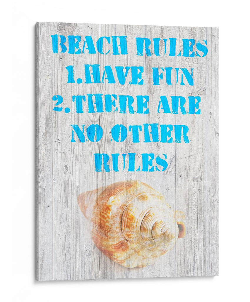 Reglas De Playa Iii - Nall & Skip | Cuadro decorativo de Canvas Lab