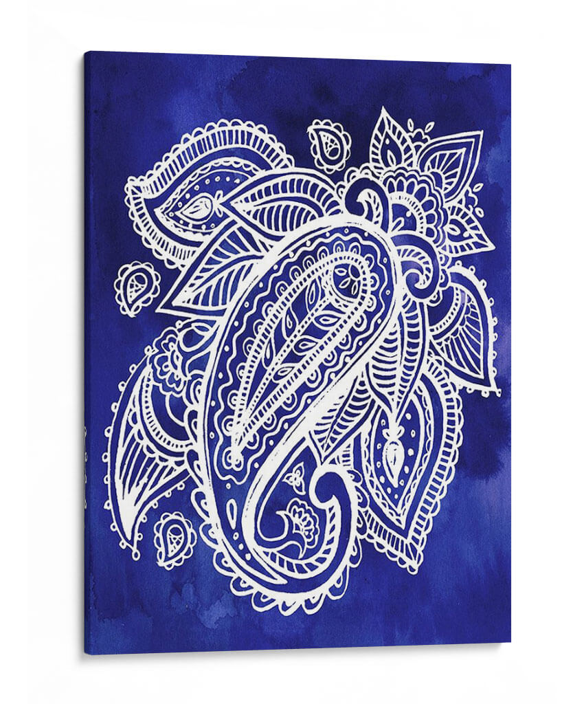 Indigo Paisley Ii - Jennifer Paxton Parker | Cuadro decorativo de Canvas Lab