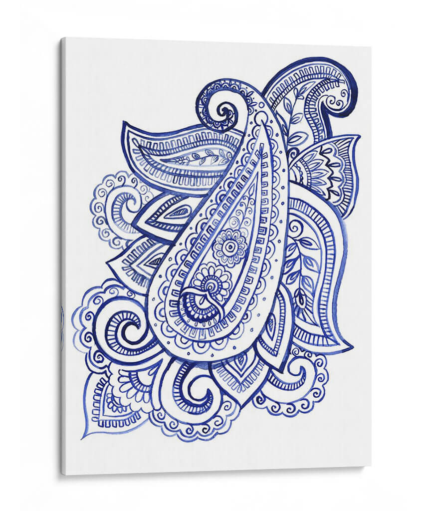 Indigo Paisley Iii - Jennifer Paxton Parker | Cuadro decorativo de Canvas Lab