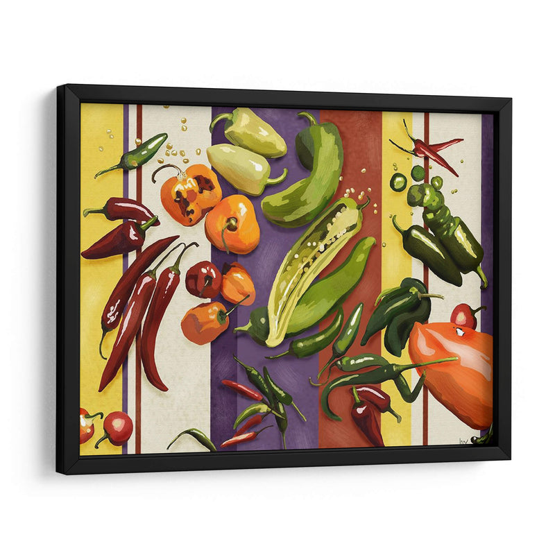 Sarape Peppers I - Jade Reynolds | Cuadro decorativo de Canvas Lab