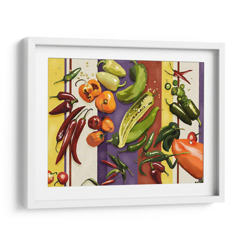 Sarape Peppers I - Jade Reynolds | Cuadro decorativo de Canvas Lab