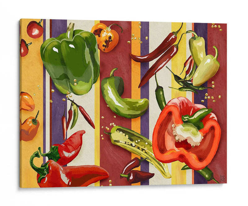 Sarape Peppers Ii - Jade Reynolds | Cuadro decorativo de Canvas Lab