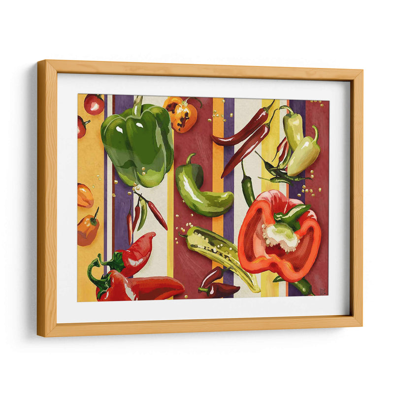 Sarape Peppers Ii - Jade Reynolds | Cuadro decorativo de Canvas Lab