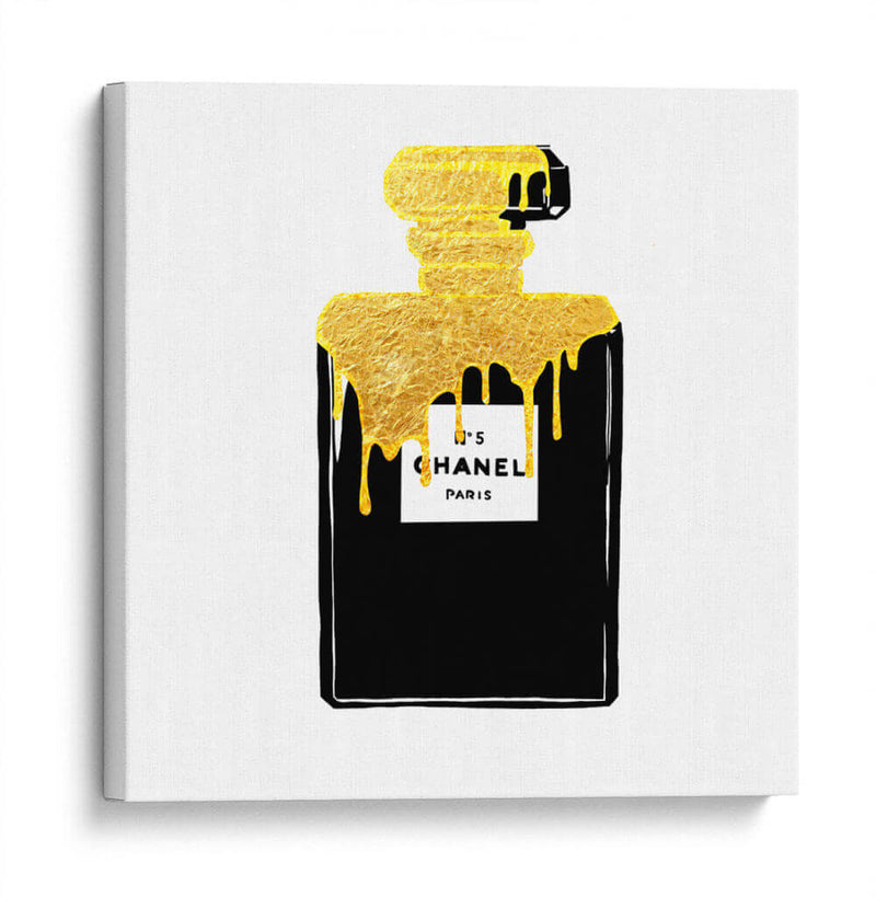Chanel no5 Oro - David Aste | Cuadro decorativo de Canvas Lab