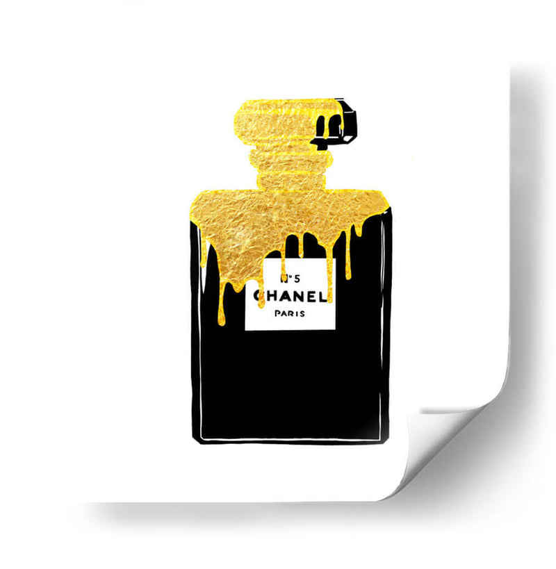 Chanel no5 Oro - David Aste | Cuadro decorativo de Canvas Lab