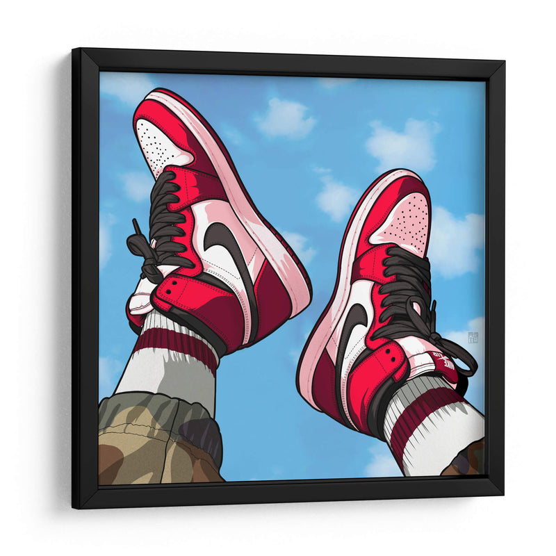 Jordan 1 Chicago - David Aste | Cuadro decorativo de Canvas Lab