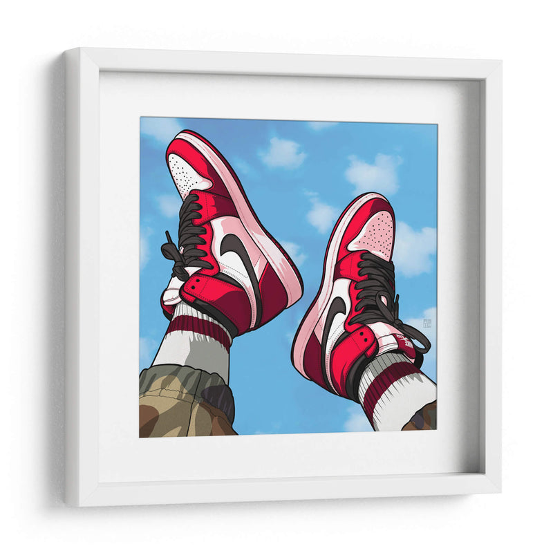 Jordan 1 Chicago - David Aste | Cuadro decorativo de Canvas Lab