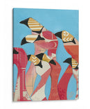 Bandada De Flamencos Ii - Jennifer Rutledge | Cuadro decorativo de Canvas Lab
