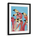 Bandada De Flamencos Ii - Jennifer Rutledge | Cuadro decorativo de Canvas Lab