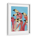 Bandada De Flamencos Ii - Jennifer Rutledge | Cuadro decorativo de Canvas Lab