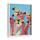 Bandada De Flamencos Ii - Jennifer Rutledge | Cuadro decorativo de Canvas Lab