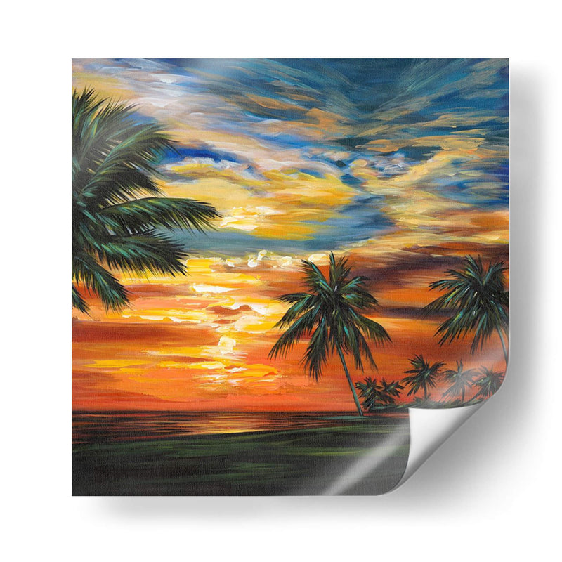 Impresionante Puesta De Sol Tropical Ii - Carolee Vitaletti | Cuadro decorativo de Canvas Lab