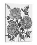 Flores En Gris Vi - Melissa Wang | Cuadro decorativo de Canvas Lab