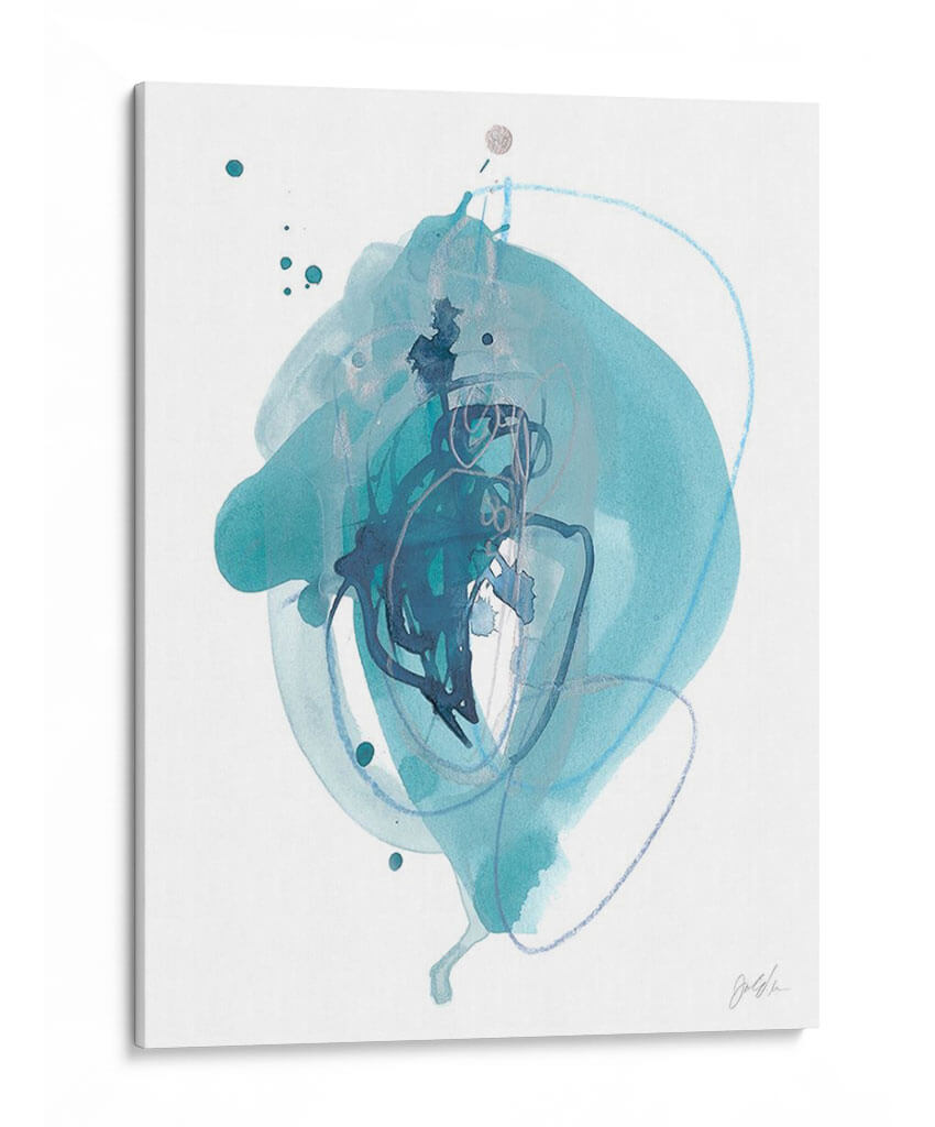 Aqua Órbita I - June Erica Vess | Cuadro decorativo de Canvas Lab