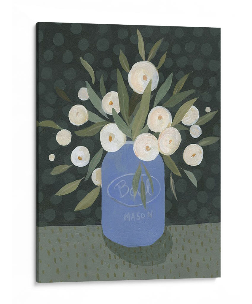 Mason Jar Bouquet Ii - Emma Scarvey | Cuadro decorativo de Canvas Lab