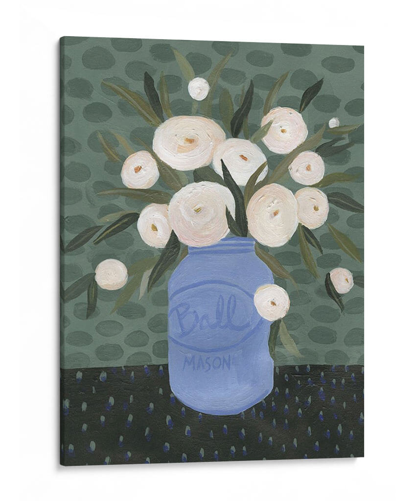 Mason Jar Bouquet Iv - Emma Scarvey | Cuadro decorativo de Canvas Lab