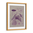 Estudio De La Naturaleza En Ciruela Y Taupe Iii - Maria S. Merian | Cuadro decorativo de Canvas Lab