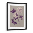 Estudio De La Naturaleza En Ciruela Y Taupe Iv - Maria S. Merian | Cuadro decorativo de Canvas Lab