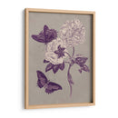 Estudio De La Naturaleza En Ciruela Y Taupe Iv - Maria S. Merian | Cuadro decorativo de Canvas Lab