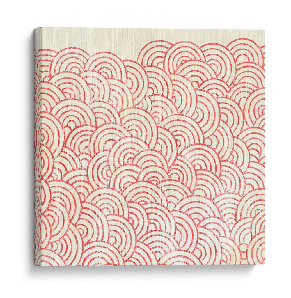 Patrones Degradados En Rojo I - June Erica Vess | Cuadro decorativo de Canvas Lab