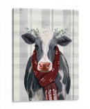 Vaca Yuletide Ii - Victoria Borges | Cuadro decorativo de Canvas Lab