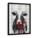 Vaca Yuletide Ii - Victoria Borges | Cuadro decorativo de Canvas Lab