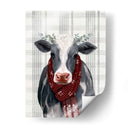 Vaca Yuletide Ii - Victoria Borges | Cuadro decorativo de Canvas Lab