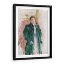 Chica con abrigo verde - Berthe Morisot | Cuadro decorativo de Canvas Lab