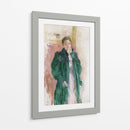 Chica con abrigo verde - Berthe Morisot | Cuadro decorativo de Canvas Lab