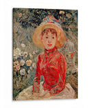 El corpiño rojo - Berthe Morisot | Cuadro decorativo de Canvas Lab