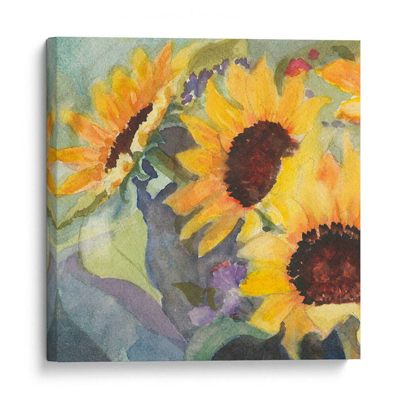 Girasoles En Acuarela I - Sandra Iafrate | Cuadro decorativo de Canvas Lab