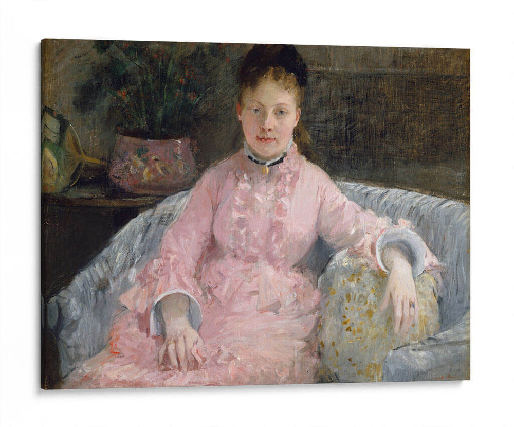 El vestido rosa - Berthe Morisot | Cuadro decorativo de Canvas Lab