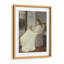 La hermana de la artista en una ventana - Berthe Morisot | Cuadro decorativo de Canvas Lab