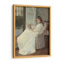 La hermana de la artista en una ventana - Berthe Morisot | Cuadro decorativo de Canvas Lab
