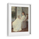 La hermana de la artista en una ventana - Berthe Morisot | Cuadro decorativo de Canvas Lab