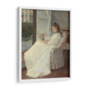La hermana de la artista en una ventana - Berthe Morisot | Cuadro decorativo de Canvas Lab