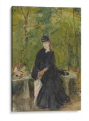 La hermana de la artista, Edna, sentada en un parque - Berthe Morisot | Cuadro decorativo de Canvas Lab