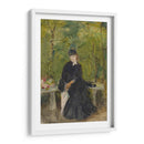 La hermana de la artista, Edna, sentada en un parque - Berthe Morisot | Cuadro decorativo de Canvas Lab