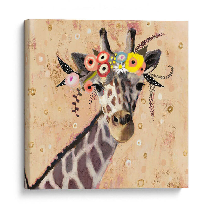 Klimt Giraffe Ii - Victoria Borges | Cuadro decorativo de Canvas Lab