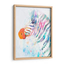 Cebra Fluorescente I - Victoria Borges | Cuadro decorativo de Canvas Lab