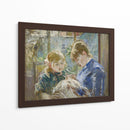 La hija del artista, Julie, con su niñera - Berthe Morisot | Cuadro decorativo de Canvas Lab