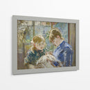 La hija del artista, Julie, con su niñera - Berthe Morisot | Cuadro decorativo de Canvas Lab