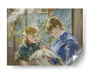 La hija del artista, Julie, con su niñera - Berthe Morisot | Cuadro decorativo de Canvas Lab