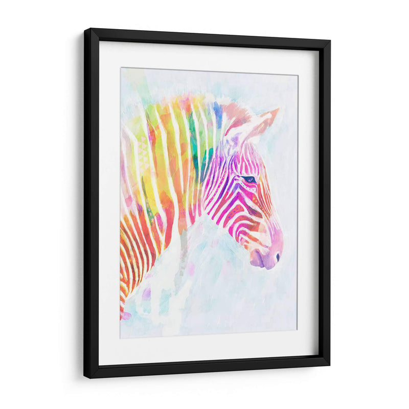 Zebra Fluorescente Ii - Victoria Borges | Cuadro decorativo de Canvas Lab