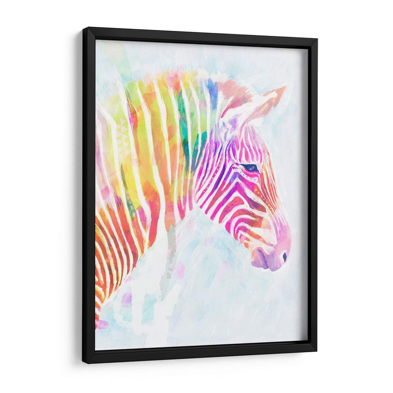 Zebra Fluorescente Ii - Victoria Borges | Cuadro decorativo de Canvas Lab