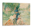 Mujer con niño en bote - Berthe Morisot | Cuadro decorativo de Canvas Lab