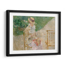 Mujer joven tejiendo - Berthe Morisot | Cuadro decorativo de Canvas Lab