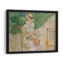 Mujer joven tejiendo - Berthe Morisot | Cuadro decorativo de Canvas Lab
